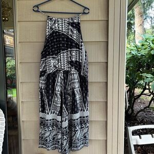 ING Black and White Patterned SUNDRESS plus 1X